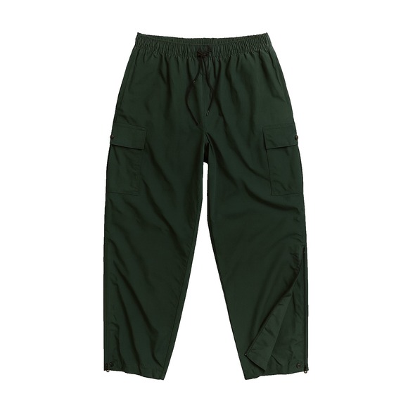 FIELD & STREAM Cargo Pants Men L Green Lined Nylon Outdoor Hiking Drawstring - Picture 1 of 5
